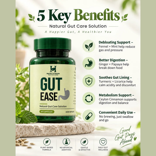 Gut Ease 5 Key Benefits